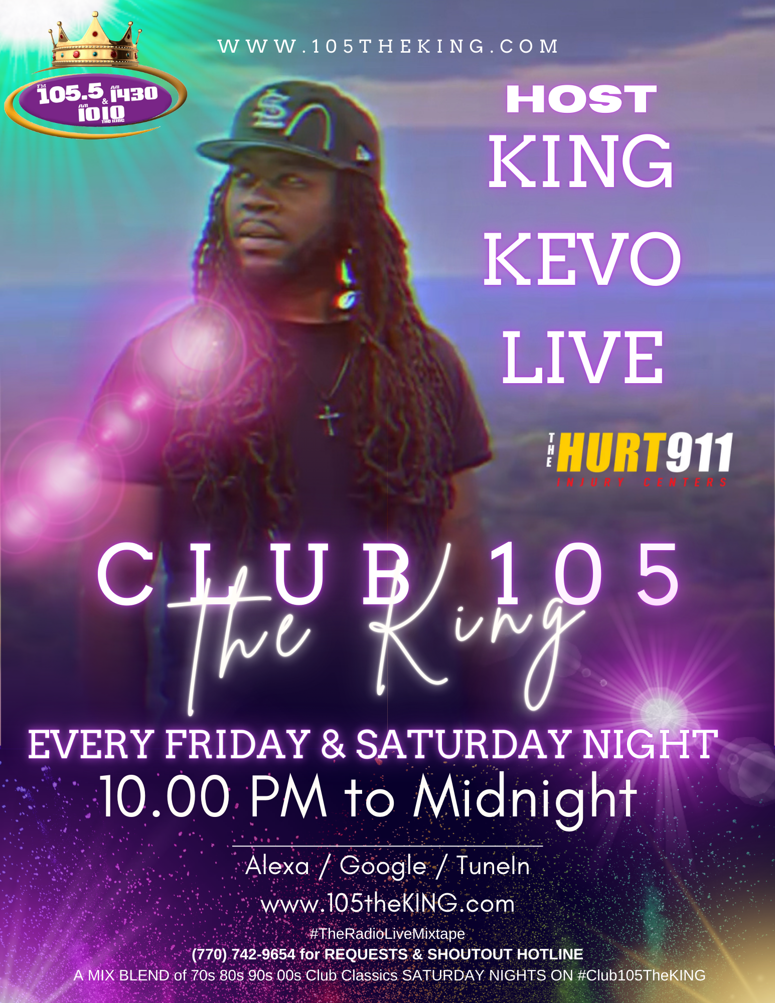 King Kevo Live on 105 the King